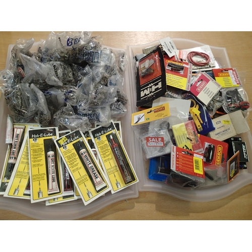 2140 - Selection of model railway electrical items, switches, point motors etc, plus quantity of BA bolts, ... 