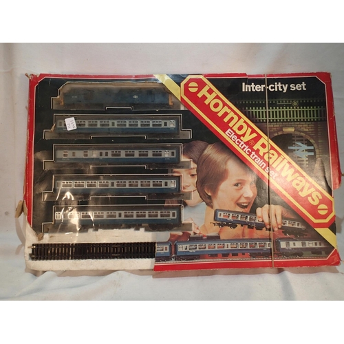 2174 - Boxed OO gauge Hornby Railways Inter-City set R686, box top is in poor condition, polystyrene is ver... 