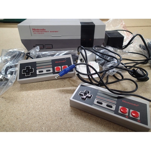 2200 - NES with PSU/NF and two controllers, near mint. UK P&P Group 2 (£20+VAT for the first lot and £4+VAT... 