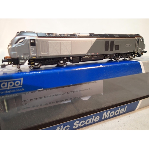 2202 - N gauge, Dapol 2D-022-003, class 68, Oxford Flyer, 68010, Chiltern livery, near mint, no paperwork, ... 