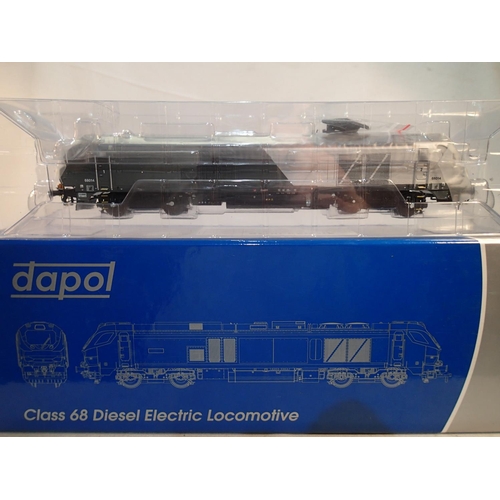 2216 - OO scale Dapol 4D-022-004S, class 68 Chiltern livery, 68014, DCC sound fitted, near mint, storage we... 