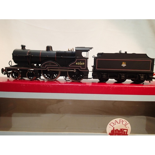 2223 - OO scale Dapol, class 2P, 40569, black early crest, excellent condition, box with wear. UK P&P Group... 