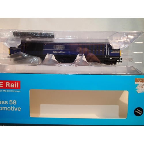 2236 - OO scale EFE Rail E84007, class 58 diesel, 58021, Hither Green Depot, mainline blue, near mint, labe... 