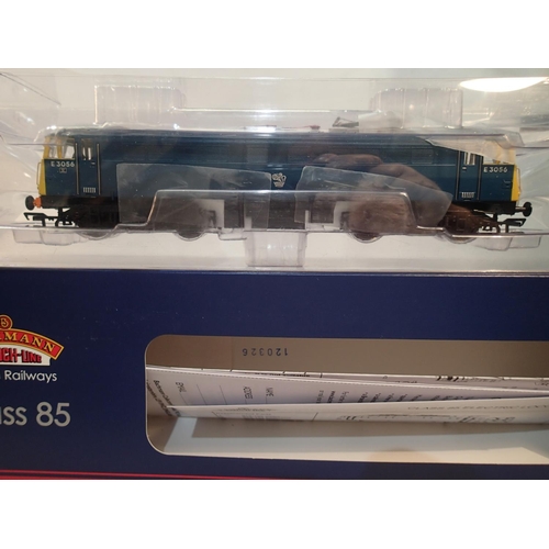 2240 - OO scale Bachmann 31-677 class 85, E3056, BR blue, near mint, boxed. UK P&P Group 1 (£16+VAT for the... 