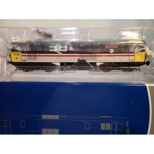 2245 - OO scale Dapol 4D-006-000 class 73, Intercity Air Tour Suisse, 73102, near mint, boxed. UK P&P Group... 