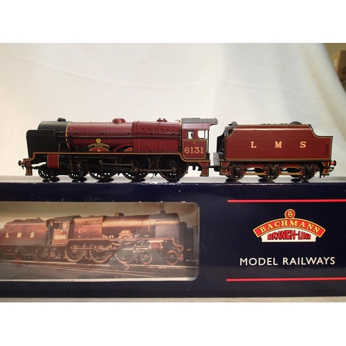 2250 - OO scale Bachmann 31-280Z, Royal Scot Class, 6131, The Royal Warwickshire Regiment, LMS crimson, nea... 