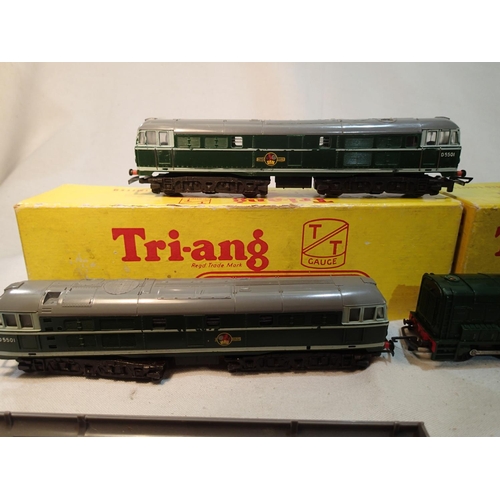 2276 - Triang TT gauge locomotives and rolling stock, Clan Line, Windsor Castle, five Jinty, 0.6.0 diesel, ... 