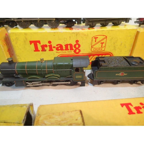 2276 - Triang TT gauge locomotives and rolling stock, Clan Line, Windsor Castle, five Jinty, 0.6.0 diesel, ... 