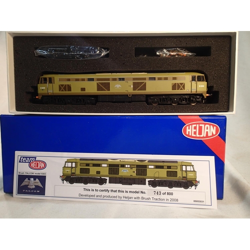 2282 - OO scale Heljan 53031, Falcon, lime green, D0280, near mint, boxed. UK P&P Group 1 (£16+VAT for the ... 