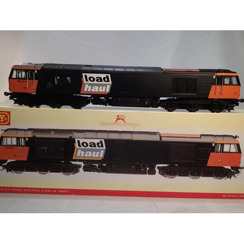 2284 - OO scale Hornby R2489, class 60, Loadhaul livery, 60007, near mint, wear to box. UK P&P Group 1 (£16... 