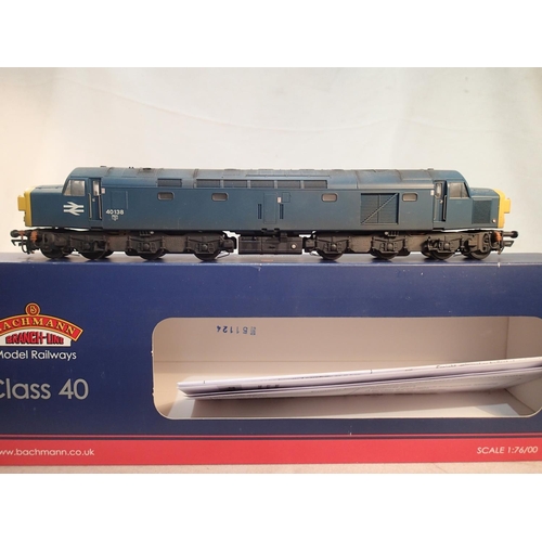 2294 - OO scale Bachmann 32-483, class 40, refinished and weathered to 40138, BR blue, by Bens Resprays, ex... 