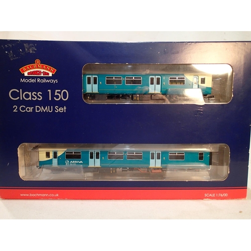 2299 - OO scale Bachman 32-935, class 150 two car DMU, Arriva Trains Wales livery, near mint, wear to box. ... 