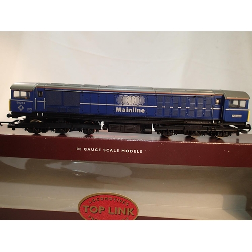 2302 - OO scale Hornby R2011C, class 58, Petrolea, 58042, Mainline blue livery, near mint, storage wear to ... 