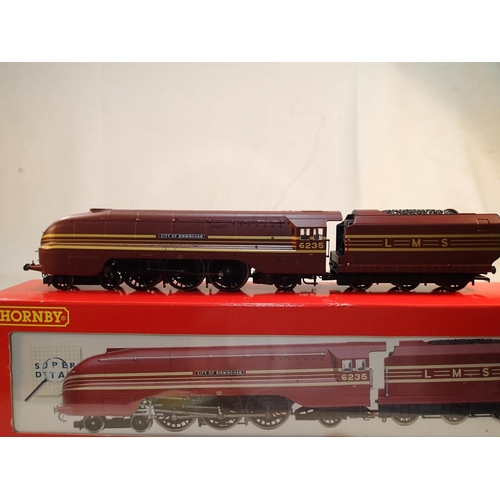 2319 - OO scale Hornby R2205 streamlined Coronation, City of Birmingham, 6235, LMS maroon/gold, very good c... 