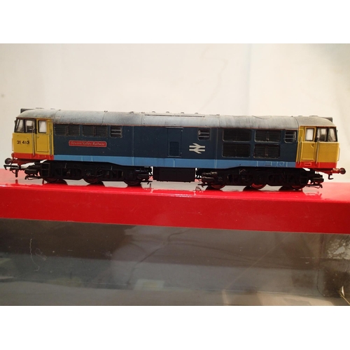 2320 - OO scale Hornby class 31 diesel, refinished as 31413, Severn Valley Railway, weathered, very good co... 