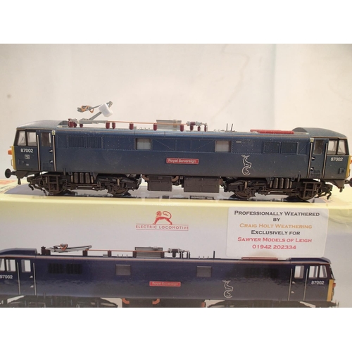 2323 - OO scale Hornby R3751, class 87 electric, Royal Sovereign, 87002, weathered, excellent condition, bo... 