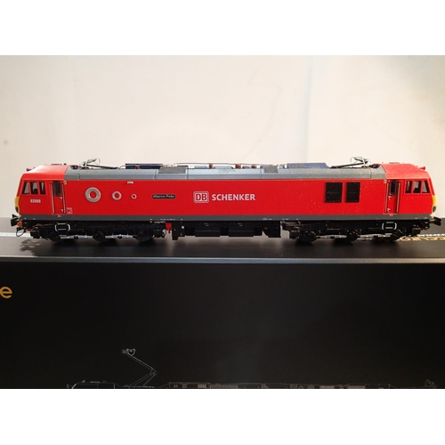 2327 - OO scale Accurascale class 92 electric, 92009, Marco Polo, DB Schenker, red livery, near mint, wrong... 