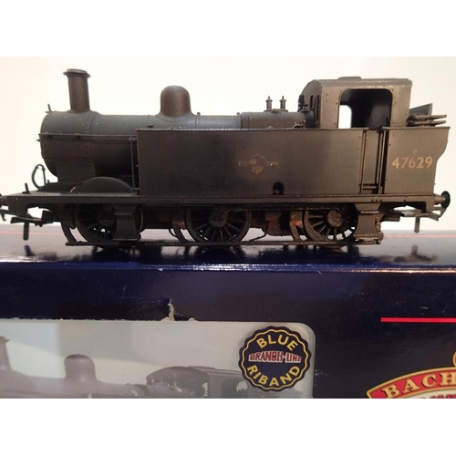 2369 - OO scale Bachmann 32-225 DC, Jinty, 47629, black, late crest, heavily weathered and detailed, excell... 