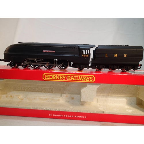 2375 - OO scale Hornby R2092, streamlined Coronation, 6245, LMs black, City of London, near mint, storage w... 