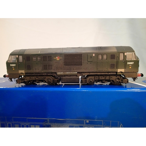 2376 - OO scale Dapol 4D-012-000, class 22 diesel, renumbered to D6327, weathered, Bens Resprays, DCC fitte... 