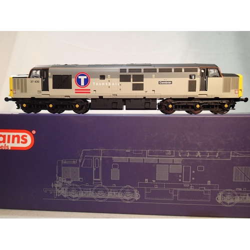 2377 - OO scale Vi Trains 2024, class 37 diesel, 37430, Cwmbran, trans rail livery, near mint, boxed. UK P&... 