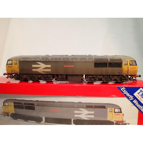 2384 - OO scale Hornby R2962, class 56 diesel, 56040, Oystermouth, rail fright livery, weathered by T.M.C, ... 