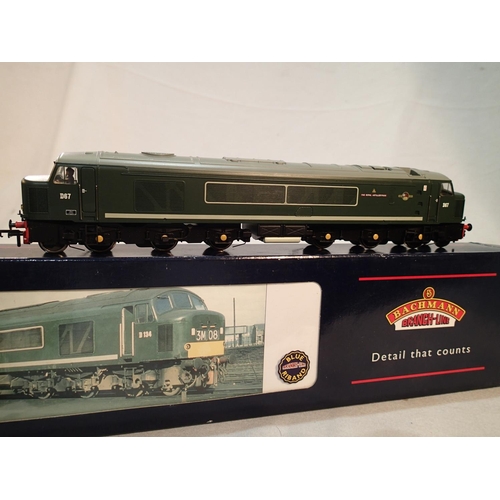 2391 - OO scale Bachmann 32-675, class 45 diesel, D67, The Royal Artilleryman, green, near mint, storage we... 