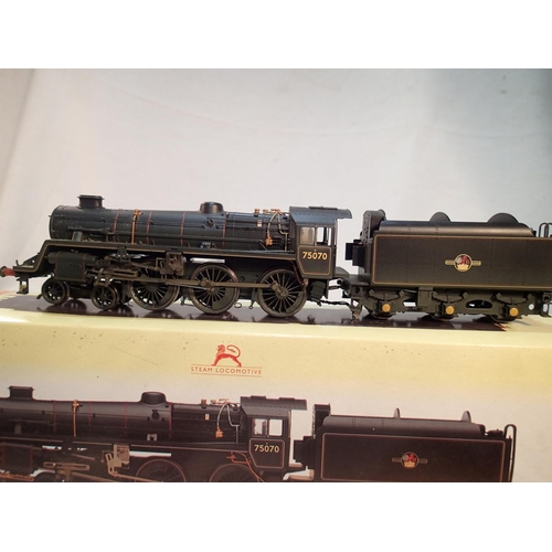 2393 - OO scale Hornby R2716 class 75000, black, 75070, late crest, weathered, excellent condition, require... 