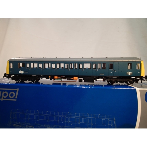 2398 - OO scale Dapol 4D-015-HATO1, class 122, bubble car, TDB975023, Route Learning, BR blue, near mint, b... 