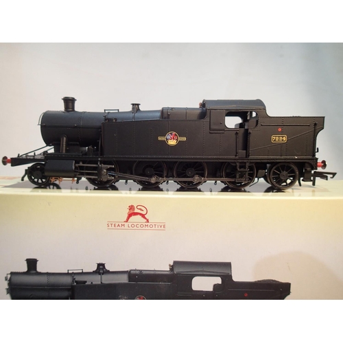 2404 - OO scale Hornby R3464 class 72XX, 7224, black, late crest, near mint, box with wear. UK P&P Group 1 ... 