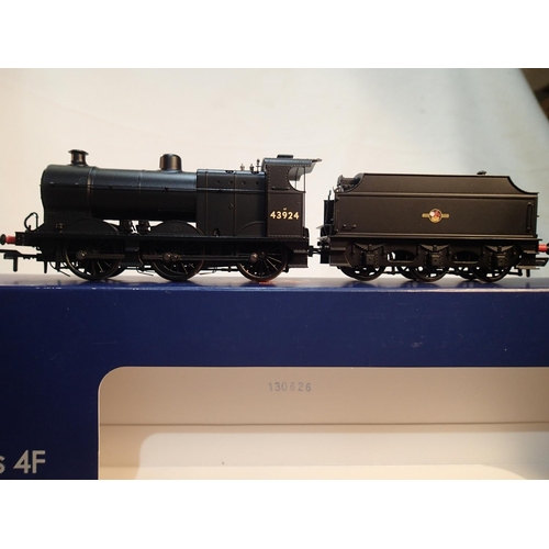 2411 - OO scale Bachmann 31-882, class 4F, 43924, black, late crest, no paperwork, near mint, storage wear ... 