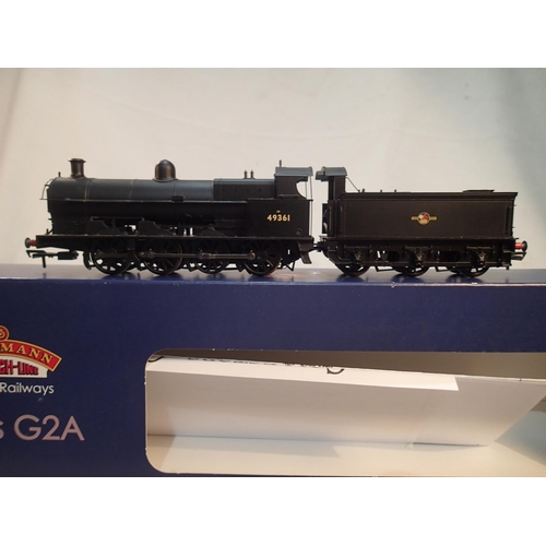 2412 - OO scale Bachmann 31-477 DC, class G28, 49361, black, late crest, detail fitted, excellent condition... 