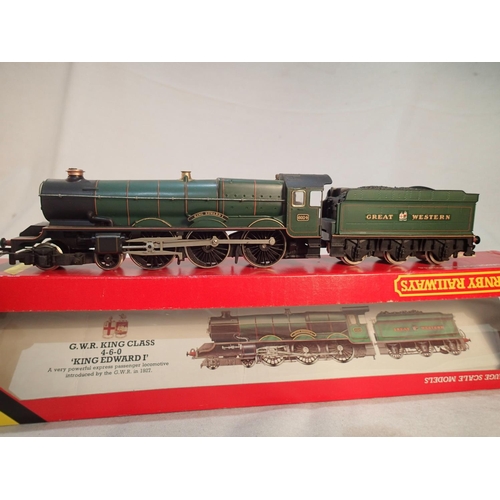 2425 - OO scale Hornby R078, King Edward I, 0024, GWR green, excellent condition, box with wear. UK P&P Gro... 