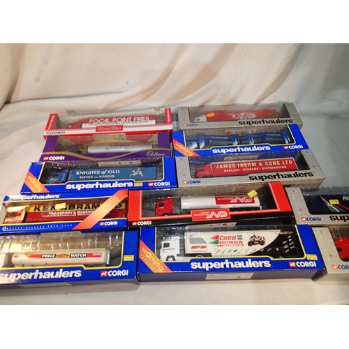 2440 - Twelve Corgi super hauler wagons, all different, mostly excellent condition, wear to boxes. UK P&P G... 