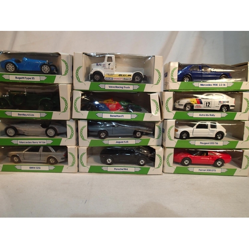 2443 - Twelve Mobil petrol station issue sports and racing cars, mostly excellent condition, wear to boxes.... 