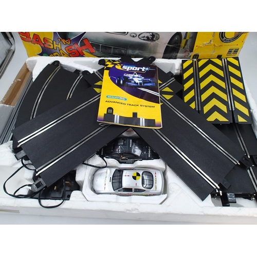 2451 - Boxed Bash N Crash 1, Scalextric set. UK P&P Group 3 (£30+VAT for the first lot and £8+VAT for subse... 