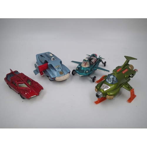 2453 - Four unboxed Dinky toys in very good condition, including UFO Interceptor and Joes Car. UK P&P Group... 