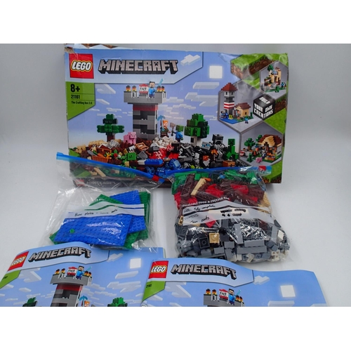 2459 - Lego Minecraft #21161, complete, some box damage. UK P&P Group 1 (£16+VAT for the first lot and £2+V... 