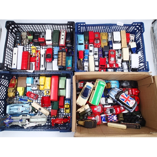 2467 - Approximately 100 unboxed, playworn diecast models to include Corgi, Bburago, Matchbox and similar. ... 