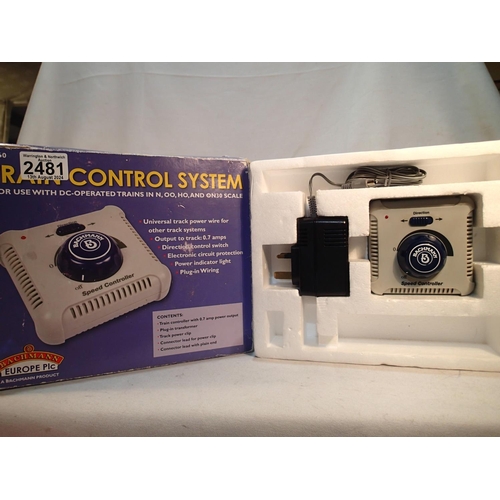 2481 - Bachmann controller and transformer, good condition, boxed. UK P&P Group 1 (£16+VAT for the first lo... 