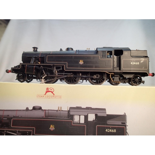 2483 - OO scale Hornby R2636, Stanier 4MT, 42468, black, early crest, requires attention, spares/repair. UK... 