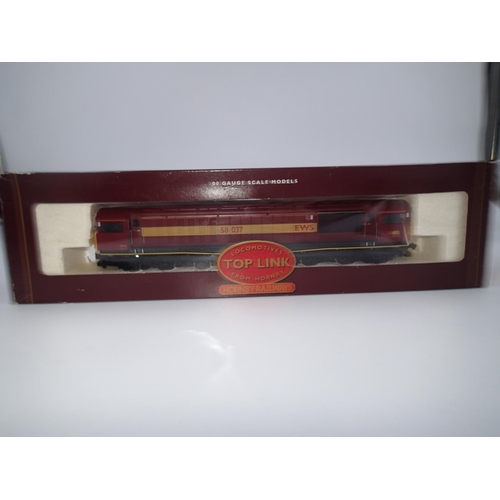 2184 - Hornby R2034, class 58, E.W.S maroon, 58037, near mint condition, box with wear. UK P&P Group 1 (£16... 