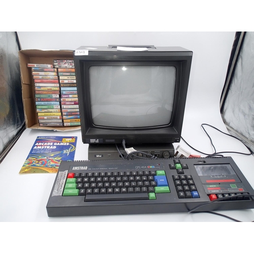 2503 - Amstrad CPC 464 bundle with CTM644-2 and MP-3 units, plus over thirty games, tested and working. Not... 