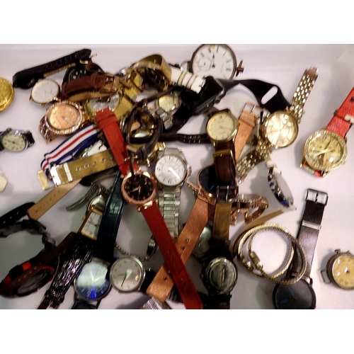 1115 - Box of mixed wristwatches. UK P&P Group 1 (£16+VAT for the first lot and £2+VAT for subsequent lots)