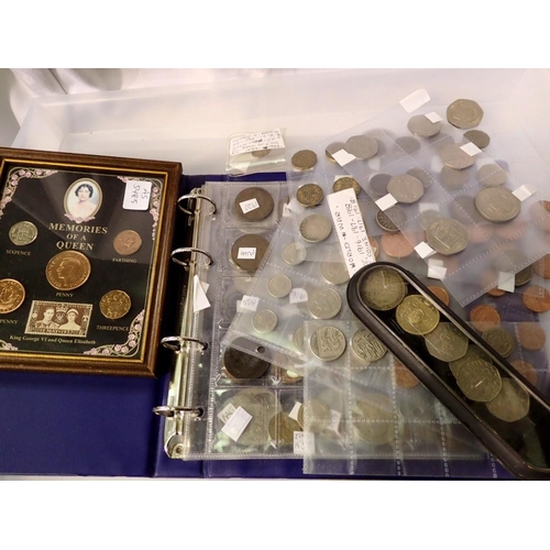 1170 - Collection of pre-decimal and decimal coins, including a 1920 half crown, collectible 50p pieces and... 