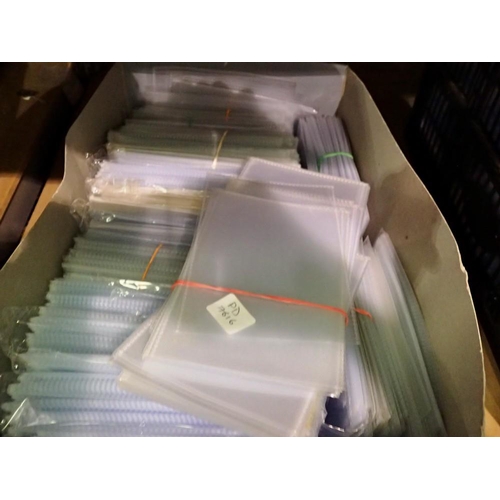 1176 - Large quantity of plastic display/storage sleeves for single postcards, new and used. Not available ... 