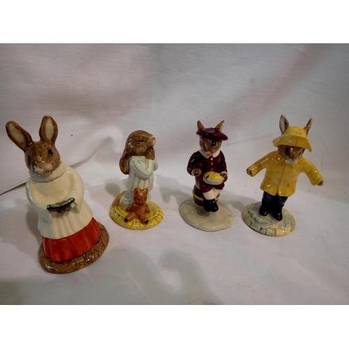 1275 - Four Royal Doulton Bunnykins figures. UK P&P Group 1 (£16+VAT for the first lot and £2+VAT for subse... 