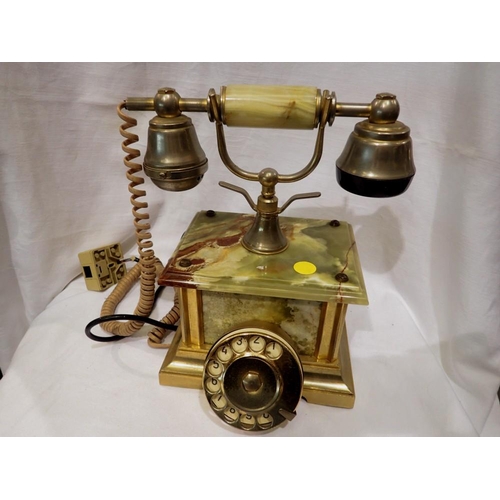 1347 - Onyx vintage telephone. Not available for in-house P&P