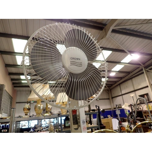 1894 - Super deluxe 3 speed floor standing fan. All electrical items in this lot have been PAT tested for s... 