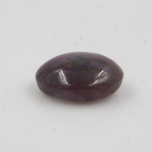 33 - Loose natural 6.92ct oval shaped star ruby cabochon. UK P&P Group 0 (£6+VAT for the first lot and £1... 